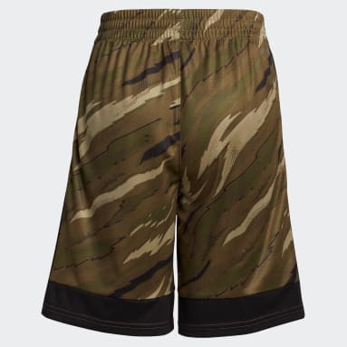 Youth Lifestyle Green Tiger Camo Shorts (Extended Size)