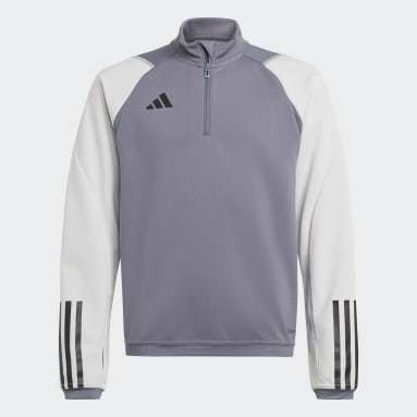 Sudadera entrenamiento Tiro 23 Competition Gris Niño Fútbol