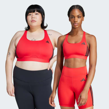 Áo Bra 3 Sọc Medium Support Powerreact Train