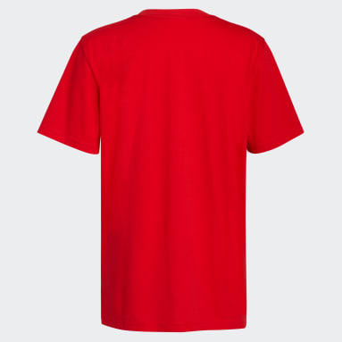 Youth Football Red Sports Tee (Extended Size)