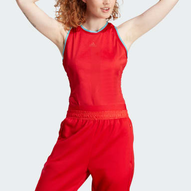 Women's Sportswear Red Tiro Colorblock Body Leotard