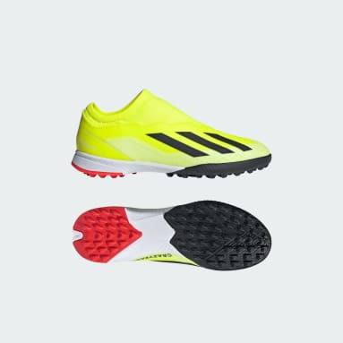 Kids 4-8 Years Football X Crazyfast League Laceless Turf Boots