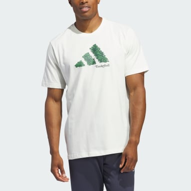 Men Basketball White Court Therapy Graphic Tee