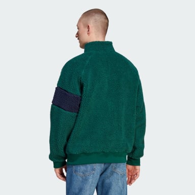 남성 Lifestyle Green 윈터 플리스 재킷