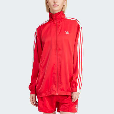 Nữ Originals Áo Track Top Satin Dáng Suông