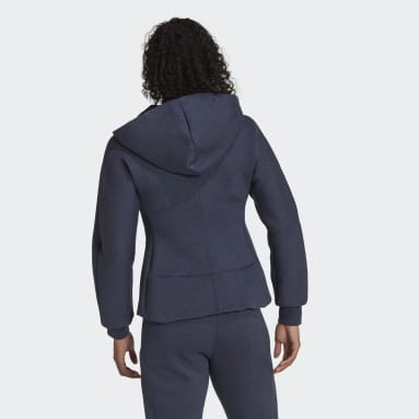 Felpa con cappuccio Mission Victory Slim Fit Full-Zip Blu Donna Sportswear