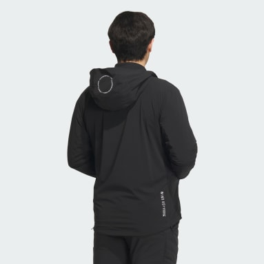 남성 Golf Black 윈드레디 애슬레틱 하프집 긴팔 재킷