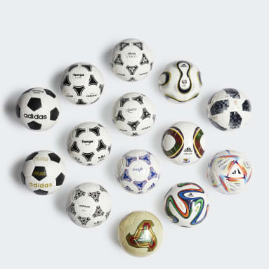 Conjunto de Minibolas Históricas Branco Futebol
