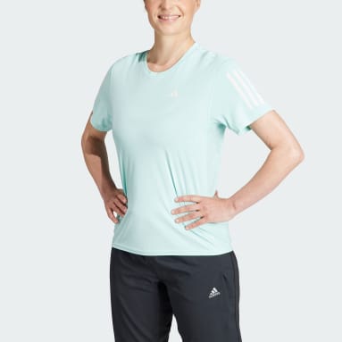 Camiseta Own the Run Turquesa Mujer Running