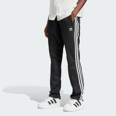 Adidas Womens Track Pants Large Black Athletic Pocket Running Three Stripe  #2112