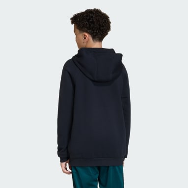 그래픽 트레포일 루즈 후디