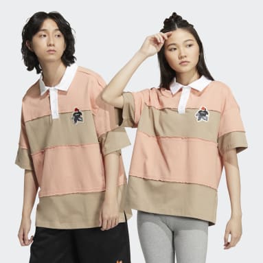 Originals Pink adidas x CHARR Short Sleeve Polo Shirt