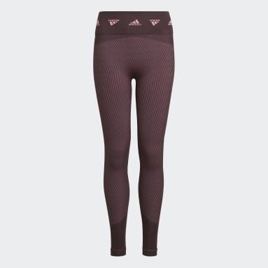 Tight adidas AEROKNIT Training Seamless rouge Adolescents 8-16 Years Sportswear