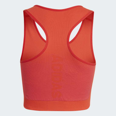 Esqueleto Ajustado de Entrenamiento Aeroknit AEROREADY Sin Costuras Rojo Niña Sportswear