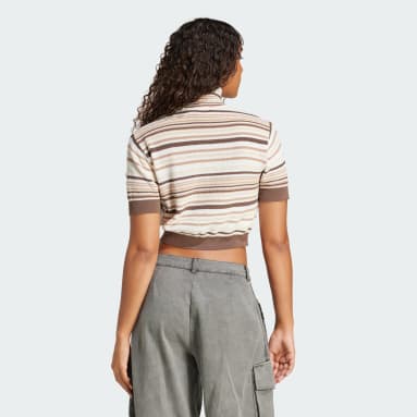 Striped Cropped Turtleneck