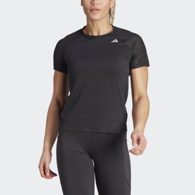 Ženy Beh čierna Tričko Adizero Running