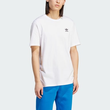 Remera Essentials Trifolio Blanco Hombre Originals
