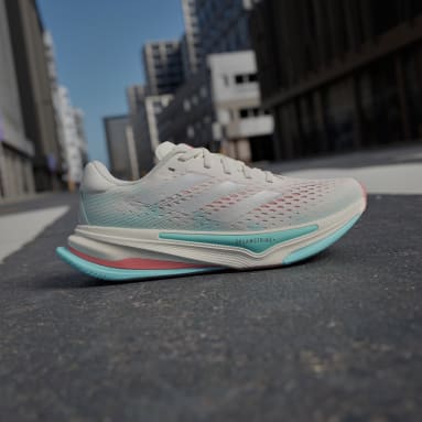 Adidas running shoes white womens clearance