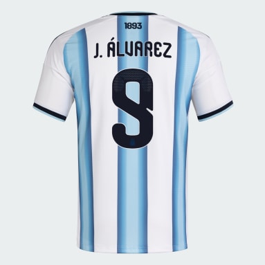 Argentina 26 Home Alvarez Authentic Jersey
