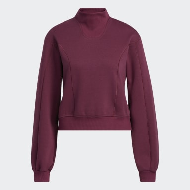 Women Training Burgundy Yoga Layering Top