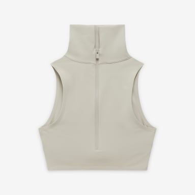 Áo Crop Top Cổ Cao Fear of God Athletics