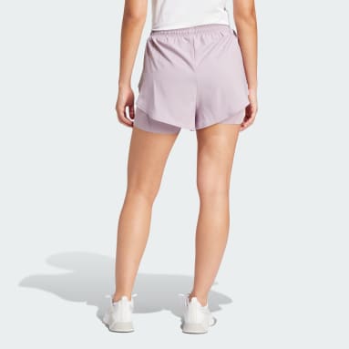 adidas Elevated Woven Primeblue Pacer Short Pants Purple