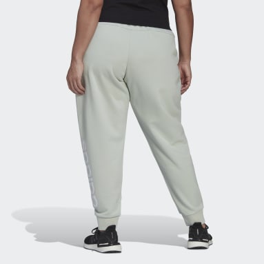 Pantaloni Essentials French Terry Logo (Taglie plus) Verde Donna Sportswear