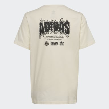 Graphic T-skjorte Beige