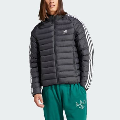 Padded Stand-Up Collar Boblejakke Svart