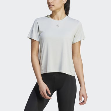 T-shirt da allenamento HIIT HEAT.RDY Sweat-Conceal Grigio Donna Fitness & Training