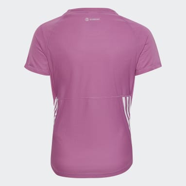 Mädchen Fitness & Training AEROREADY Training 3-Streifen T-Shirt Lila
