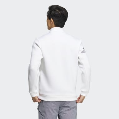 남성 Golf White 윈드레디 3-바 긴팔 재킷