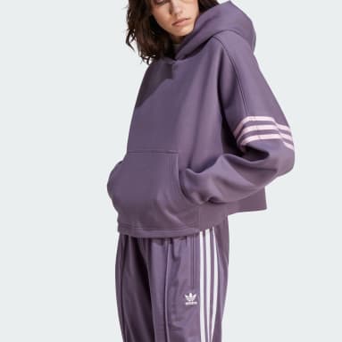adidas Sweat-shirt à capuche Adicolor Neuclassics Violet Femmes Originals