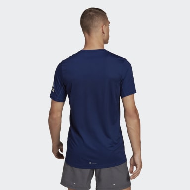 Men Running Blue Run It Tee