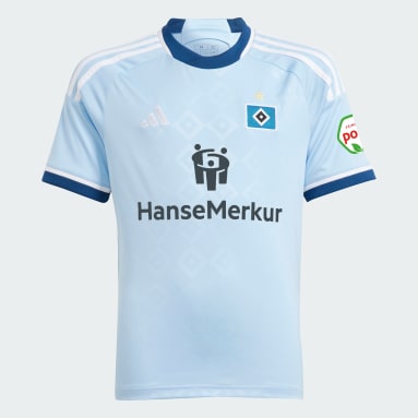 Børn Fodbold Blå Hamburger SV 23/24 udebanetrøje til børn