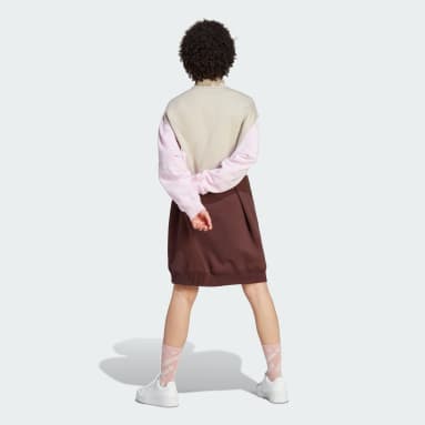 Ženy Originals béžová Šaty Half-Zip Sweat