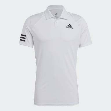 Männer Tennis Tennis Club 3-Streifen Poloshirt Weiß