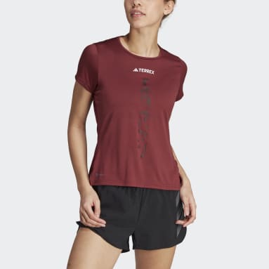 T-shirt de trail running Terrex Agravic Bordeaux Femmes TERREX