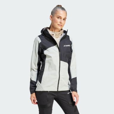 Chaqueta impermeable TERREX Xperior Hybrid RAIN.RDY Gris Mujer TERREX