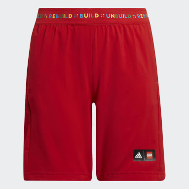 Deti Sportswear červená Šortky adidas x LEGO® Play Woven