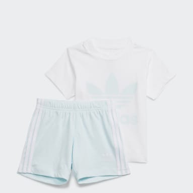 Ensemble t-shirt et short Trefoil Blanc Enfants Originals