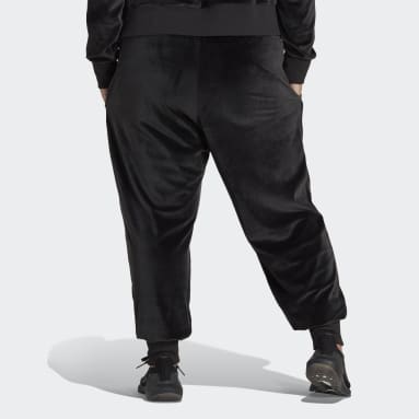 Frauen Sportswear Holidayz Cozy Velour Jogginghose – Große Größen Schwarz