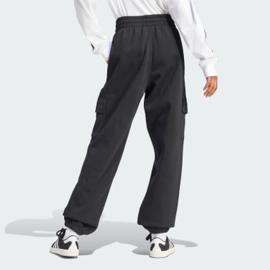 Kvinder Originals Sort Essentials Fleece Cargo joggingbukser