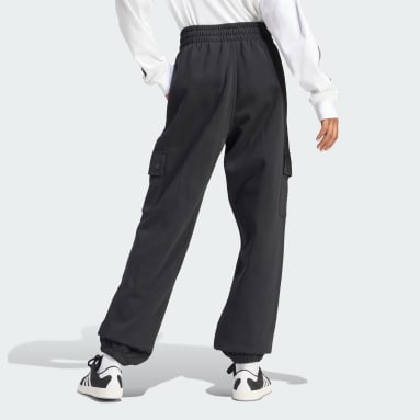 Ženy Originals černá Kalhoty Essentials Fleece Cargo Jogger