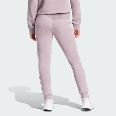 Pantaloni Essentials 3-Stripes French Terry Cuffed Viola Donna Sportswear