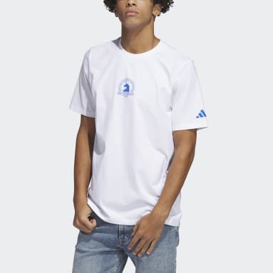 T-shirt graphique Boston Marathon® 2023 Map blanc Hommes Sportswear