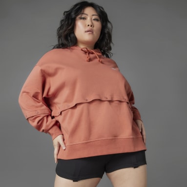 Frauen Originals Always Original Snap-Button Hoodie – Große Größen Braun