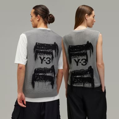 เสื้อกั๊กผ้าถักพิมพ์ลาย Y-3