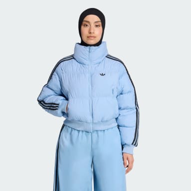 아디컬러 크롭 합성 다운 퍼퍼