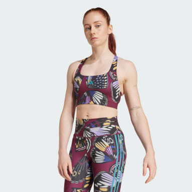 Top Esportivo Suporte Médio adidas X Farm